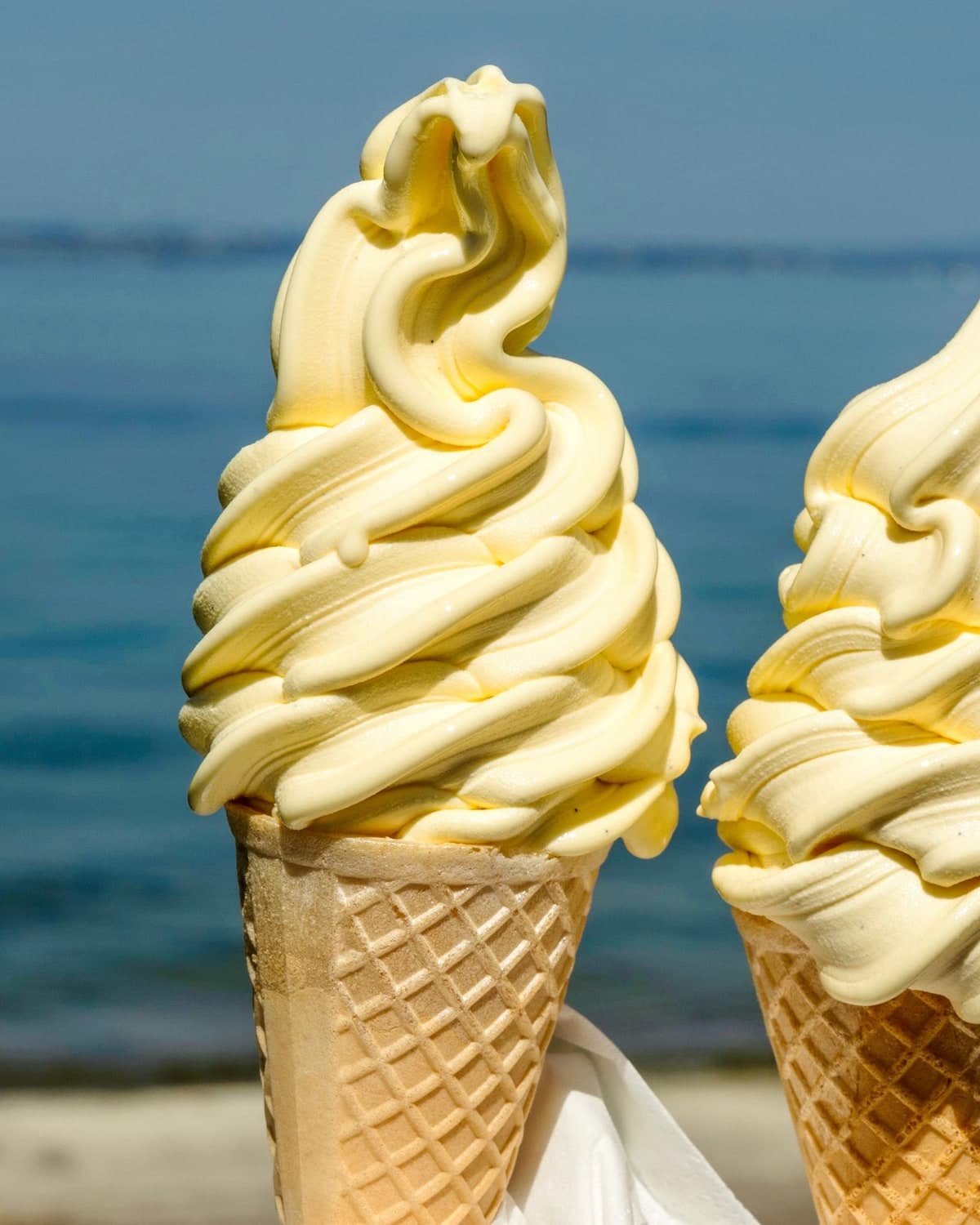 Soft-serve ice cream cones